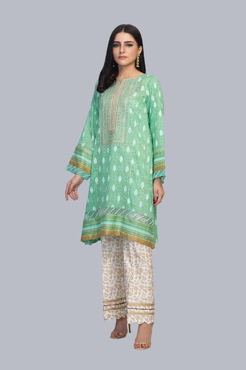 Bonanza Satrangi SSR211P07-GREEN Eid Collection 2021